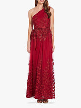 Load image into Gallery viewer, Shirred Petal Detail One Shoulder Gown
