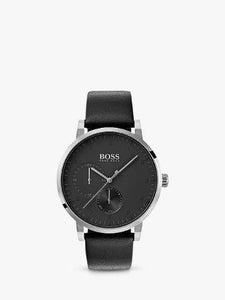 Hugo Boss Oxygen Leather Strap Watch